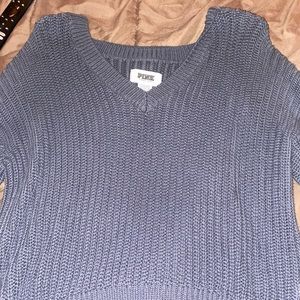 PINK grey sweater